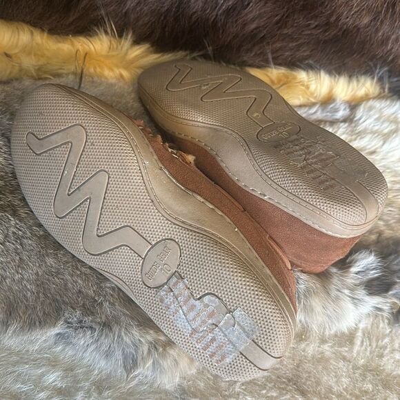 Men's Brown Suede Moccasin Slippers 10 (BL3) - Picture 4 of 4